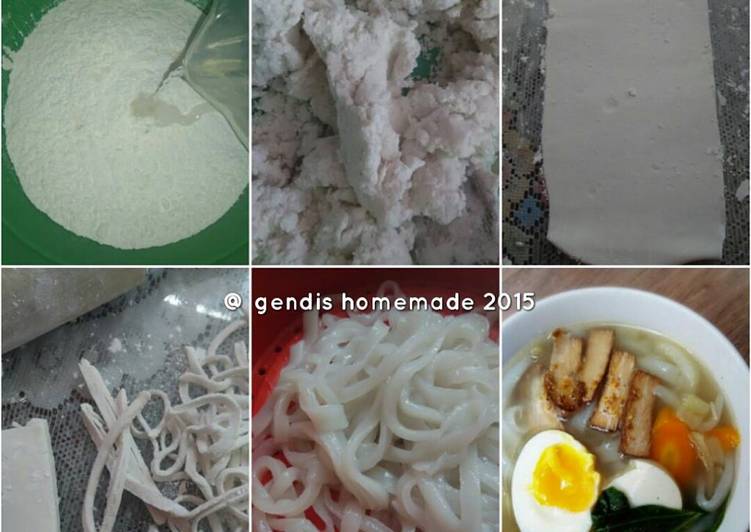 bahan dan cara membuat Mie Beras Homemade - Kwetiau