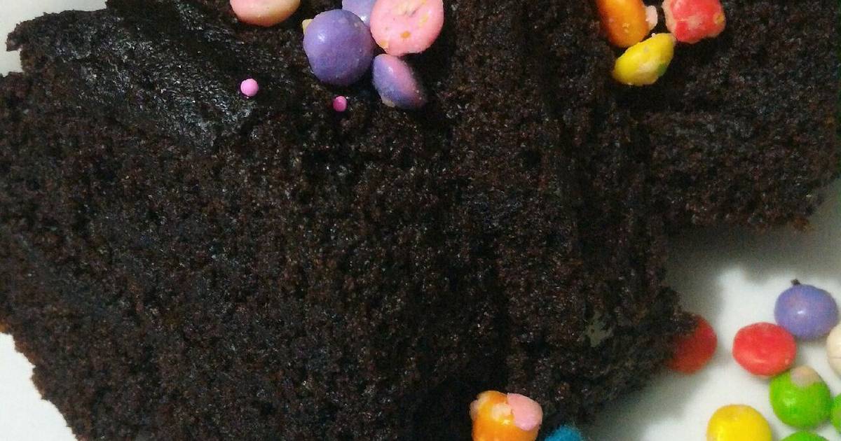 Resep chocolate cake steam -eggless