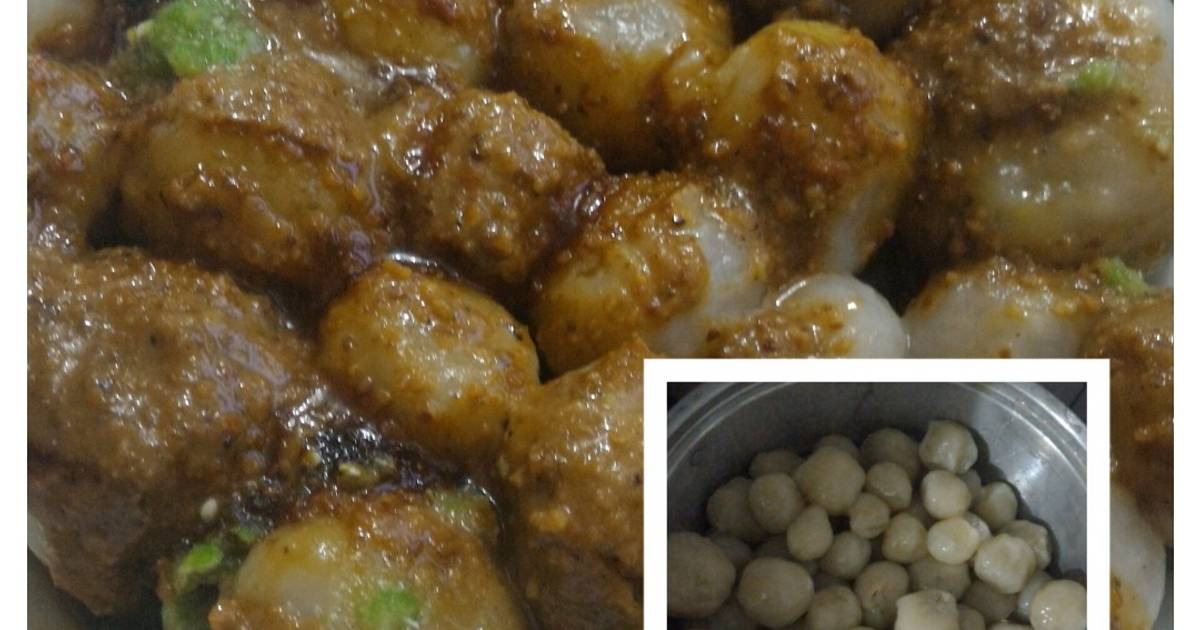  Resep Cilok isi ayam bumbu kacang oleh Intan SP Cookpad