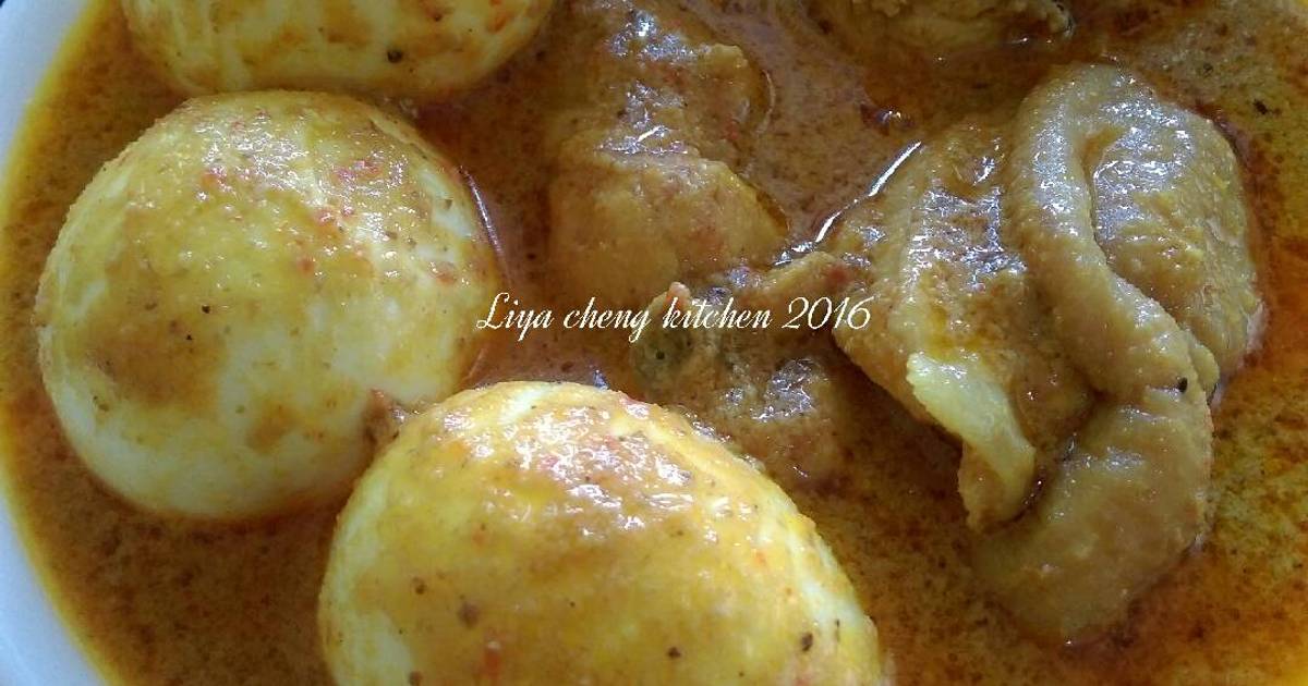 Resep Gulai Ayam dengan telur ala Liya Cheng