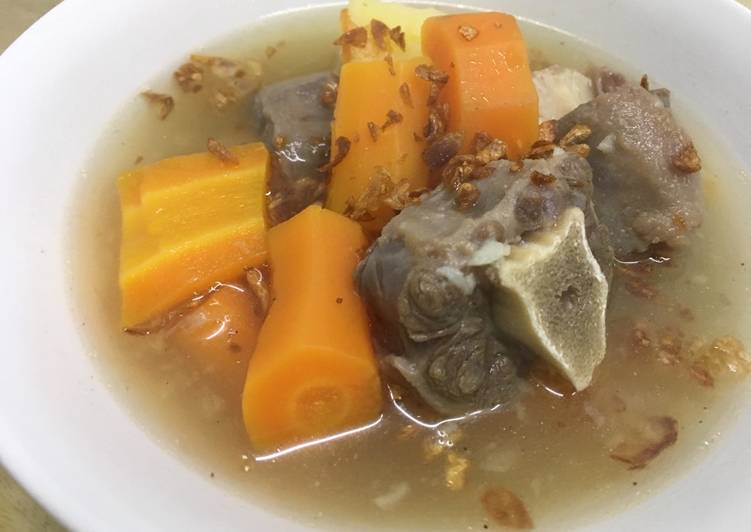 resep Sop buntut simple buat pemula dengan tips