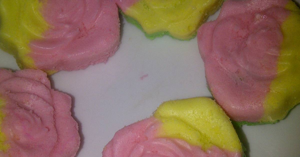 Resep Bolu kukus mawar