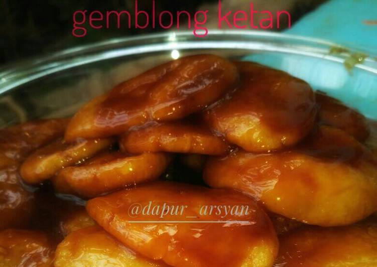 resep masakan Gemblong Ketan / Getas /Jeblem / Jalabia