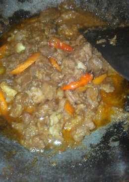 Krengsengan kambing sederhana