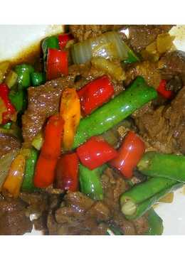 Beef Black Pepper (daging lada hitam) simple