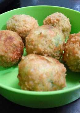 Perkedel bola brokoli goreng (vege)