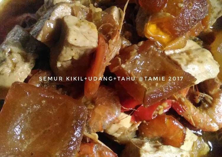 resep Semur Kikil+udang+tahu ??