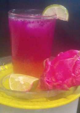 Es buah naga kombinasi jeruk nipis