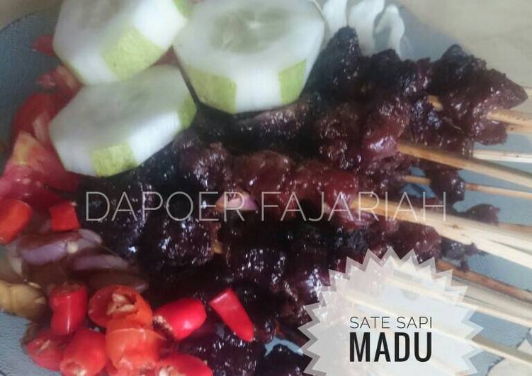 gambar untuk resep Sate sapi madu