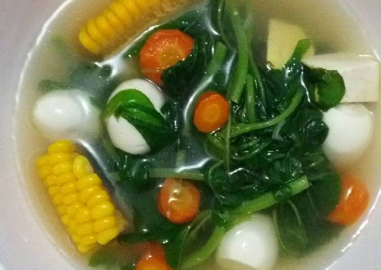 gambar untuk resep Sayur bayam bening rame2