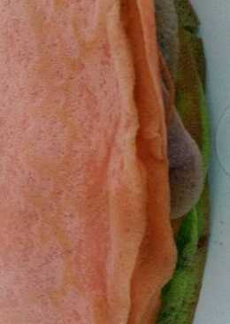 Rainbow milles crepes nutella sederhana