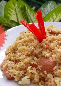 Nasi Goreng Sosis Simple