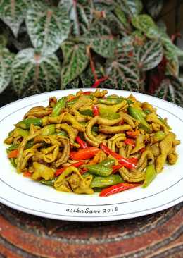 Usus Ayam Bumbu Kuning (tanpa msg)