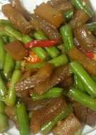 Oseng Buncis Kulit Sapi