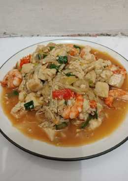 Tumis Udang Jamur Enoki