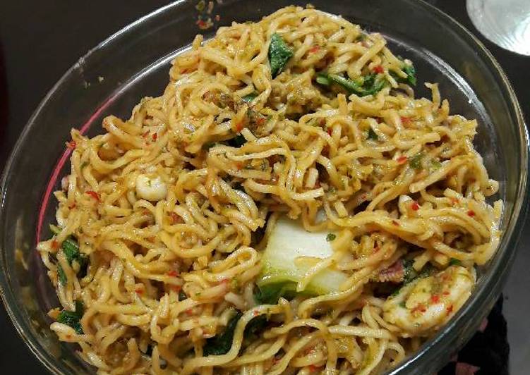 gambar untuk cara membuat Mie Goreng Cumi Cabe Ijo