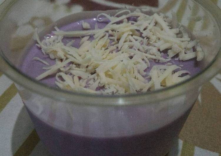 resep masakan Es krim ubi ungu cheesy