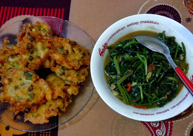 Resep Bakwan Jamur & Tumis kangkung Doenjang (tauco) Kiriman dari Evi
Choirunnisa Adityaningsih