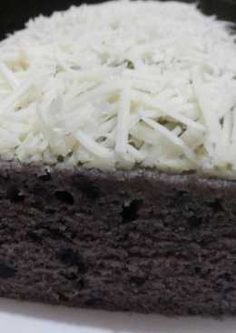 Brownies kukus ubi ungu