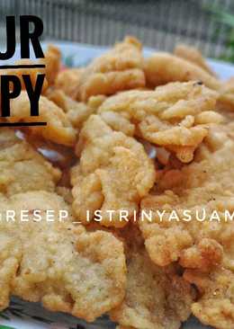 Jamur tiram putih kraus kraus crispy