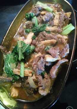 Tumis daging sapi teriyaki ala2