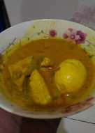 Lontong sayur sederhana