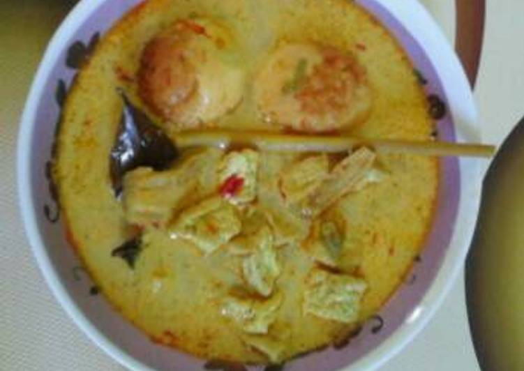 resep masakan Lodeh telur dan tahu