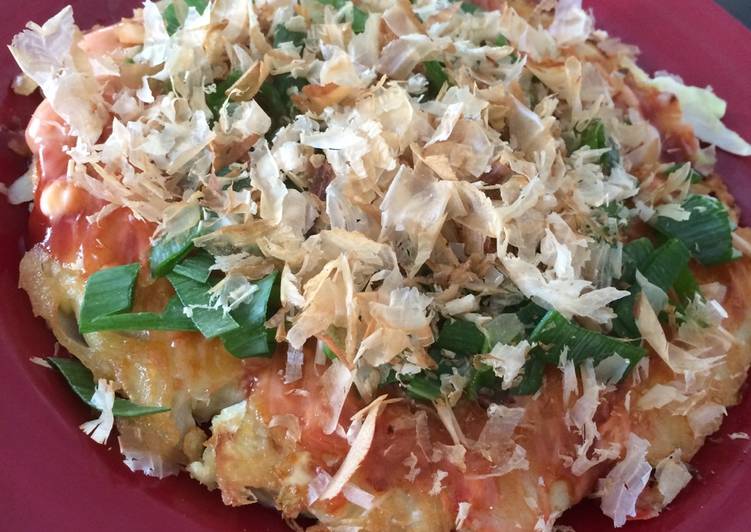 bahan dan cara membuat Okonomiyaki #minggumasak