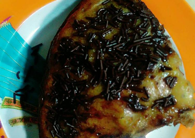 bahan dan cara membuat Bolu Pisang Coklat Messes Ceres