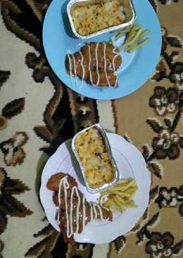 Schotel fussili carbonara