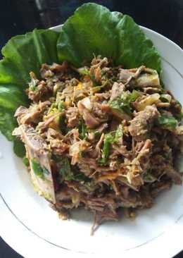 Tumis daging suwir lombok ijo