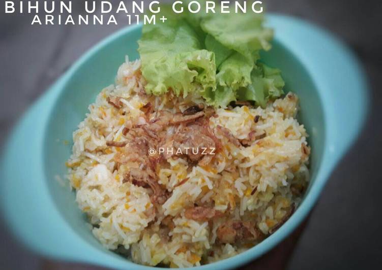 resep makanan Bihun udang goreng (mpasi arianna 11m +)