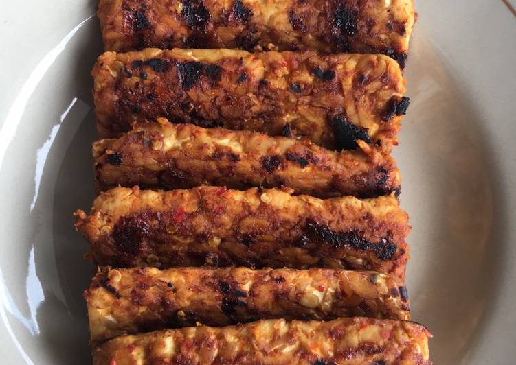 resep makanan Tempe bakar bacem