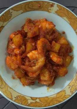 Udang kentang sambal balado spesial