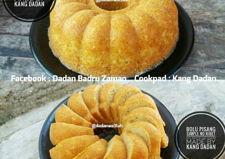 gambar untuk resep Bolu Pisang, Simple, No Ribet, No Mixer, No Oven