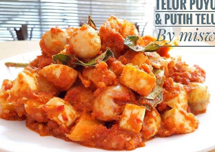 resep Sambal goreng telur puyuh dan putih telur