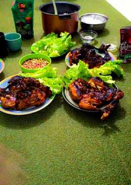 Ayam bakar manis saus kecap pedas