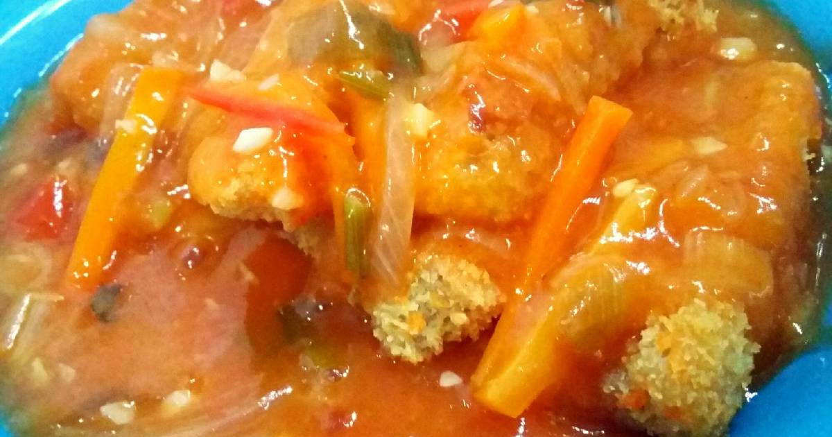 Resep Nugget ayam saus asam manis oleh Bimbi Sonia Aurora 