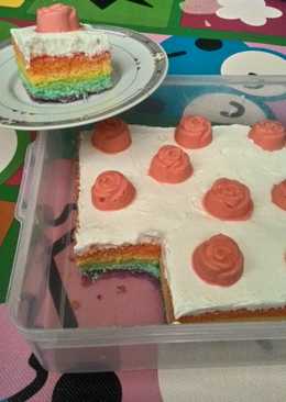 Rainbow Cake for Anniversary