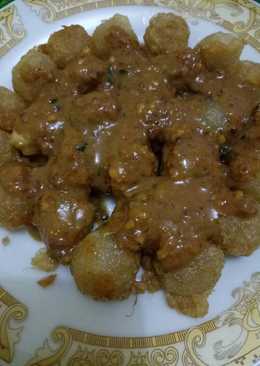 Cilok goreng bumbu kacang