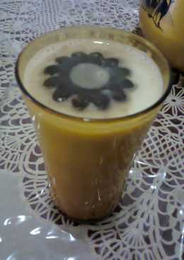 Susu kedelai/soya dengan iced coffee