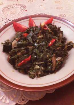 tumis daun singkong gurih