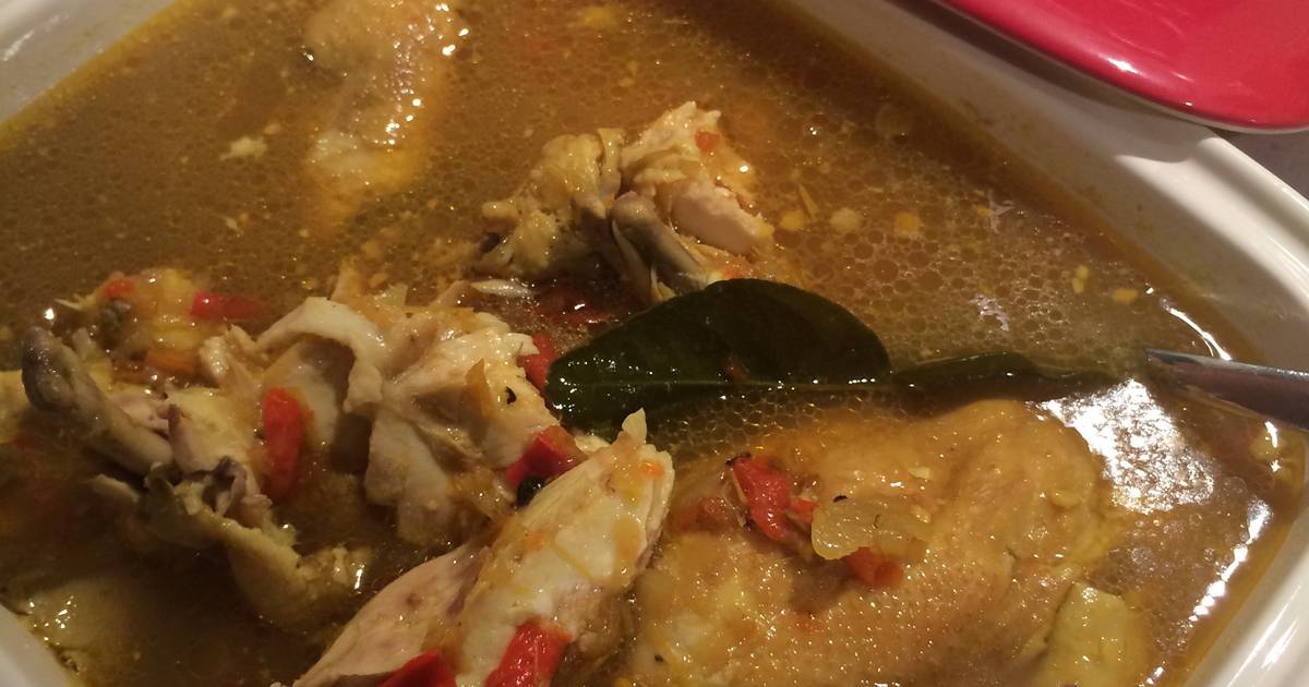 Resep Ayam Betutu Kuah (Balinese chicken in aromatic spices broth) ala Tika Dewi