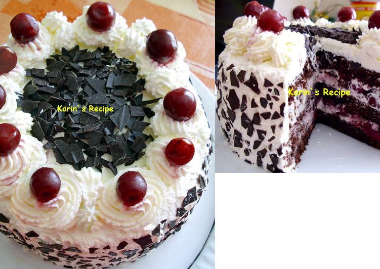 gambar untuk resep makanan Black Forest Cake (Schwarzwalder Kirsch Torte)
