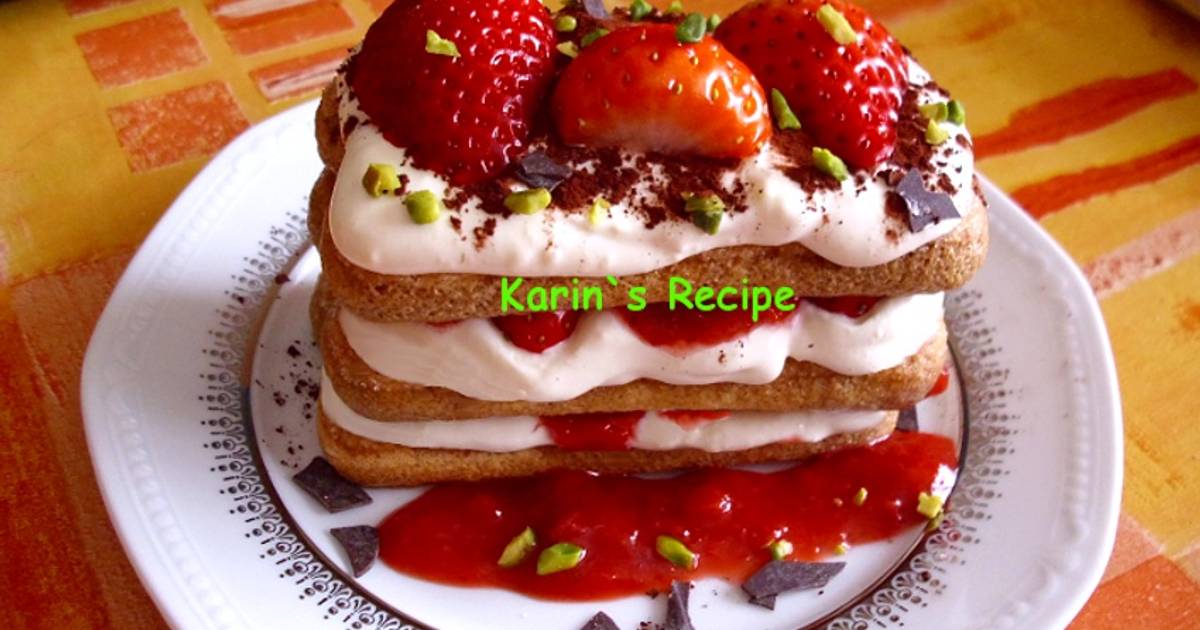 Resep Tiramisu Strawberry Resep Tiramisu Strawberry