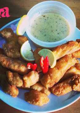 Dory with lemon creamy sauce