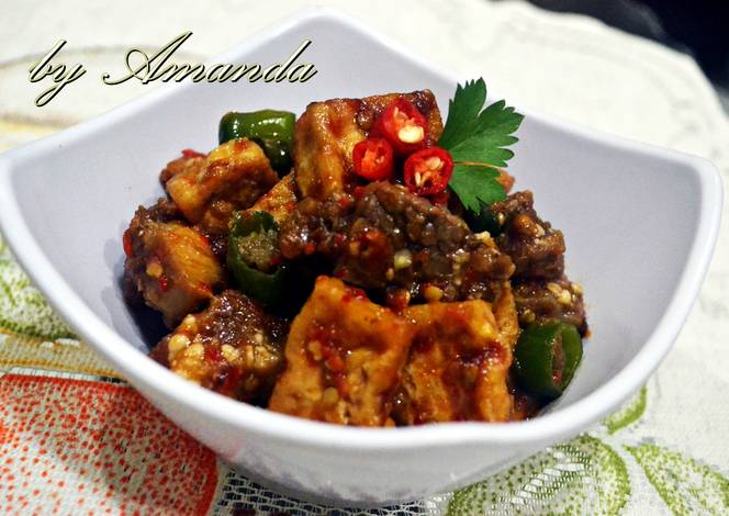 Tumis Tahu Cingur