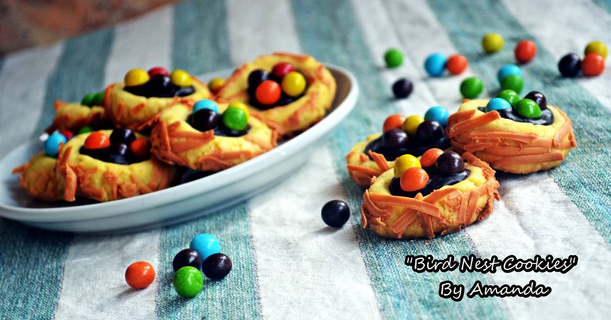 Resep Bird nest cookies