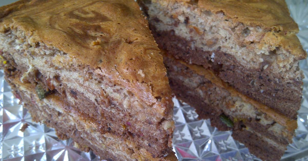 Resep BOLU Marmer Pisang Resep BOLU Marmer Pisang