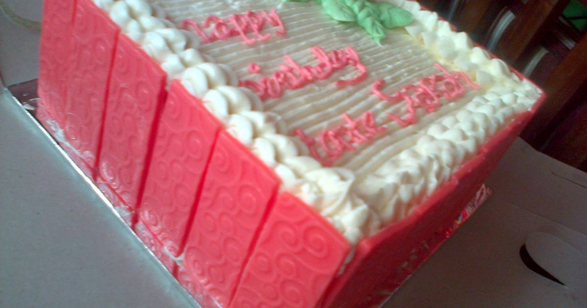 Resep cake ultah sederhana II